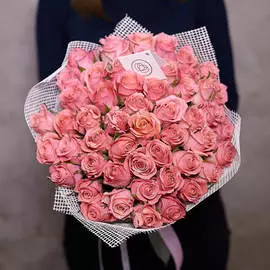 51 розовая роза 40 см Premium