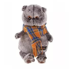 Басик и шарф в клеточку 22 см