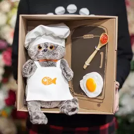 Басик - повар с магнитами 22 см