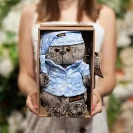 Басик в голубой пижаме 22 см