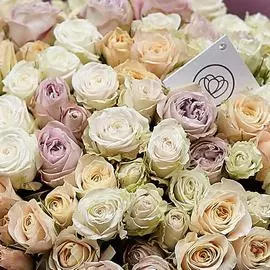 Кустовые розы микс 40 см