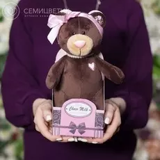 Медведь девочка Милк стоячая 25 см