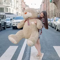 Медведь Орион 144 см молочный шоколад