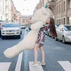 Медведь Орион Молочный 230 см