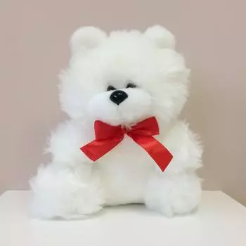 Мишка плюшевый 30 см белый