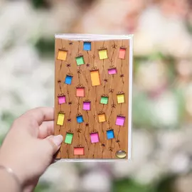 Открытка из дерева 10*15 Поздравляем