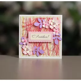 Открытка ручной работы "С любовью" 8*10