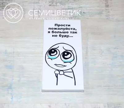 ШокоБар Шоколад "Прости..." 100 гр.