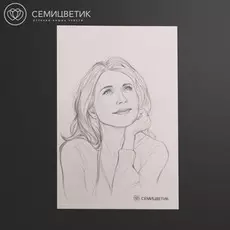 Скетч-портрет мамы