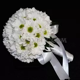 Свадебный букет из кустовой хризантемы