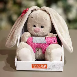 Зайка Ми с розовой лошадкой (малыш) 15 см