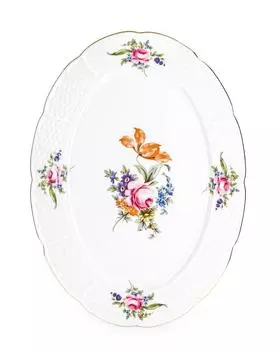 Блюдо овальное «Мейсенский цветок» Thun