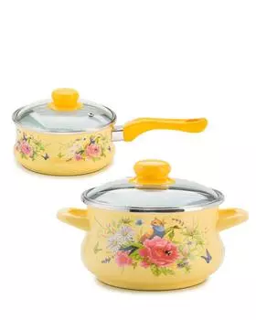 Кастрюля 2 л + ковш 1,5 л Metrot Птички