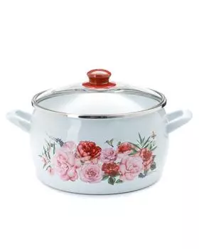 Кастрюля 7,5 л Цветы Metrot