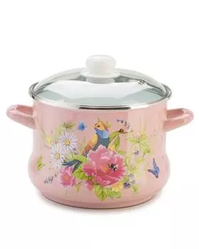 Кастрюля эмалированная с крышкой, 5 л Metrot