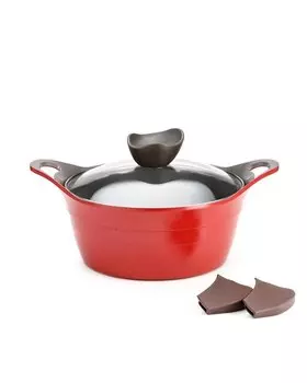 Кастрюля с крышкой 2,4 л Frybest Bordo