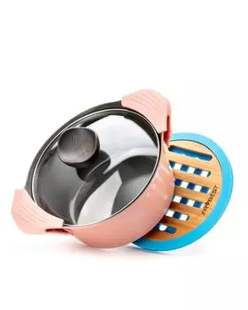 Кастрюля с крышкой и 2,4 л + подставка Flamingo Frybest Flamingo