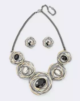 Комплект «Розы» колье + серьги Selena