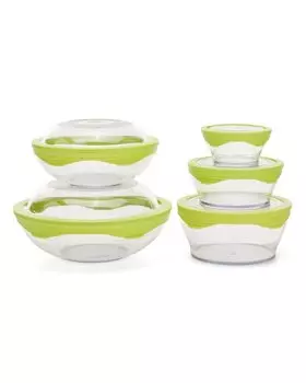 Контейнеры пищевые, 5 шт. Cucinella пластик 0,2 л - 2,7 л