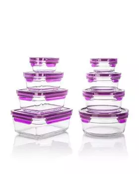 Контейнеры пищевые, 8 шт. от 0,15 л до 1,7 л Glasslock