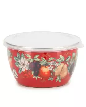 Миска эмалированная с крышкой 1,15 л Metrot Эдем