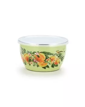 Миска эмалированная с крышкой 1,75 л «Персики» Metrot «Персики»