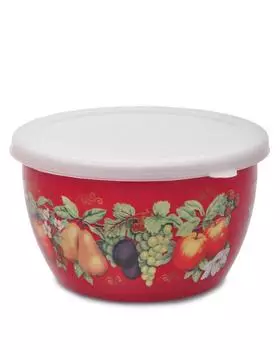 Миска эмалированная с крышкой 2,45 л Metrot Эдем