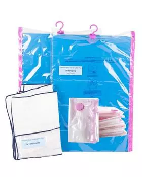 Набор для хранения, 12 вакуумных пакетов + 2 чехла Clever