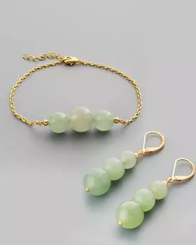 Серьги и браслет Princess Jade