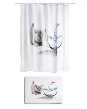Шторка и коврик «Котенок» Bagnola