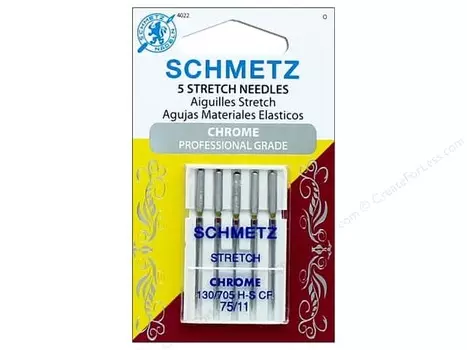 Игла SCHMETZ стрейч (хромированные) №75 (5шт)