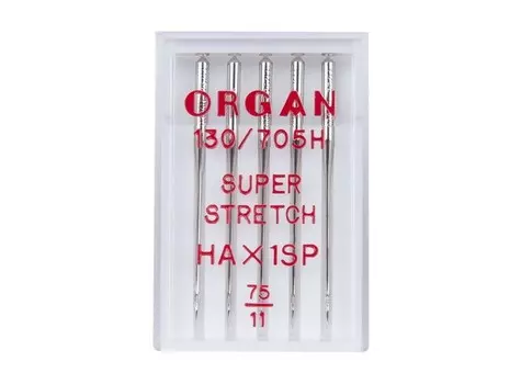 Иглы Organ супер стрейч №75 (5шт.)