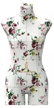 Манекен RDF Monica р. 40 (цв. цветочный, подставка "Милан" в комплекте)