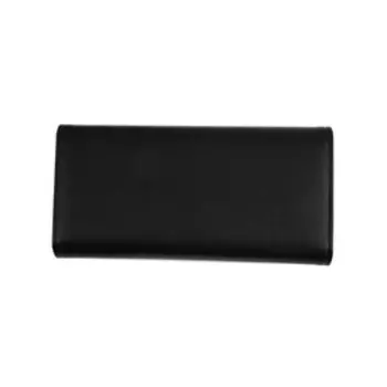 0725-2 Кошелек, отдел на кнопке, цвет черный 19х10х2см