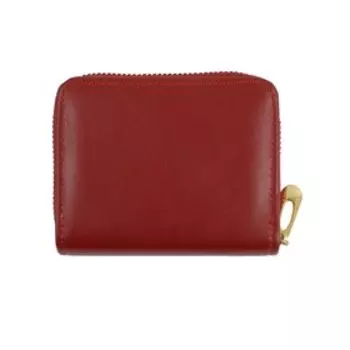 0725A-1 Кошелек, отдел на молнии, цвет бордовый 11х8х2см