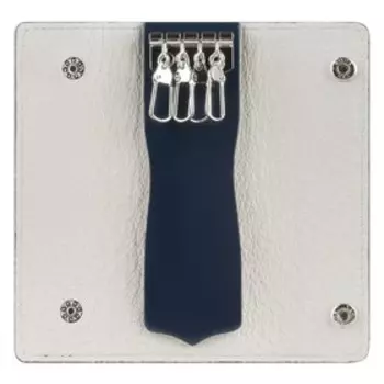 Ключница на кнопках, длина 14 см, цвет синий