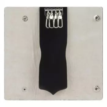 Ключница на кнопках, длина 17 см, цвет чёрный