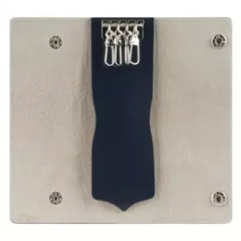 Ключница на кнопках, длина 17 см, цвет синий