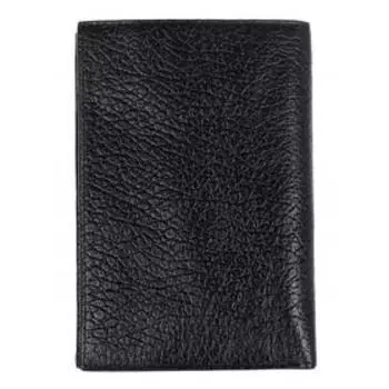 0-403FM Портмоне мужское, 2 отдела, для карт, монет, цвет галька-черный 11х15х2см