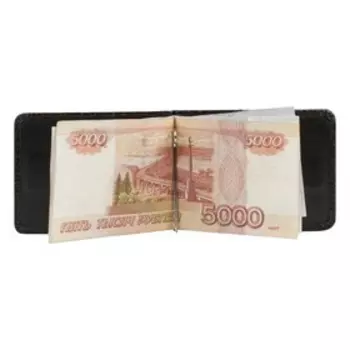 Зажим для купюр, цвет коричневый