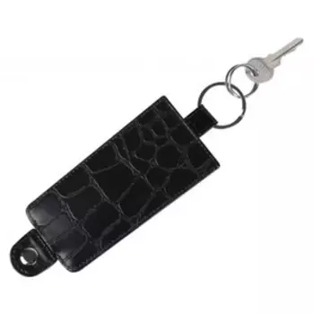 Ключница на кнопке, цвет чёрный