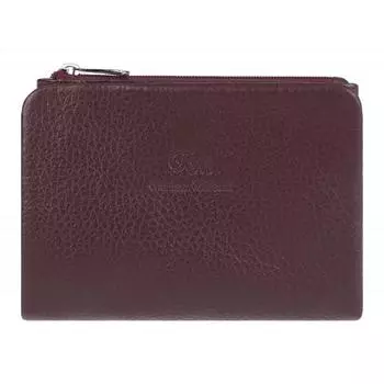 0-749/1 Кошелек женский, з/кнопка, 2 отдела, для карт, монет, цвет вишневый 9х12х2см