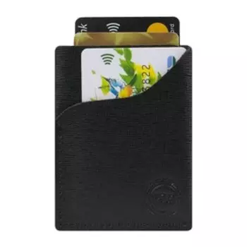 0-777 Визитница, цвет черный 7х9,5х0,4см