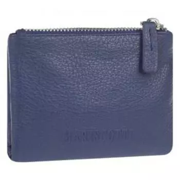 0-784FM Кошелек женский, з/кнопка, 2 отдела, для карт, монет, цвет сапфир 9х12х1см