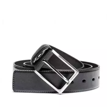 102831/BL Ремень мужской Fair Black н/к, цвет Черный 135х4х0,5см