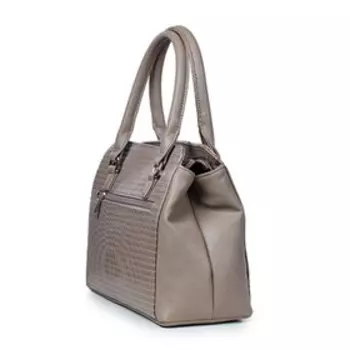 11214 Сумка тоут, отдел на молнии, цвет бежевый 31,5х21х12см