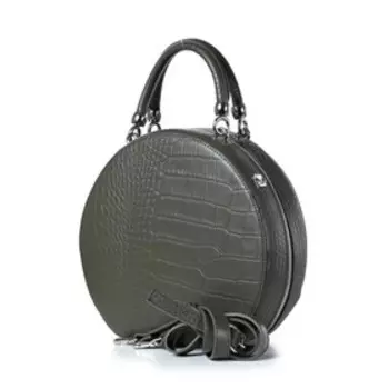 13619 Сумка саквояж, отдел на молнии, цвет оливковый 28,5х26х9см