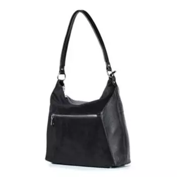 13621 Сумка мешок, отдел на молнии, цвет черный 40х32х12см