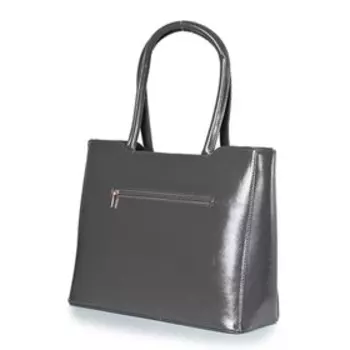 13817 Сумка тоут, отдел на молнии, цвет серый 35,5х28,5х14,3см