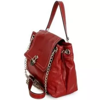 138259 Сумка мессенджер Emily, отдела на клапане, цвет красный 27х22х11 см